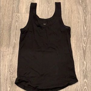 Black tank top